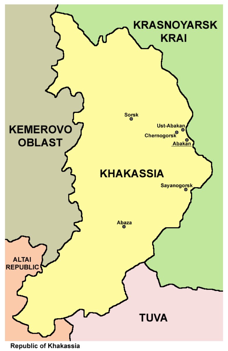 Geographical Position of Hakasia Republic